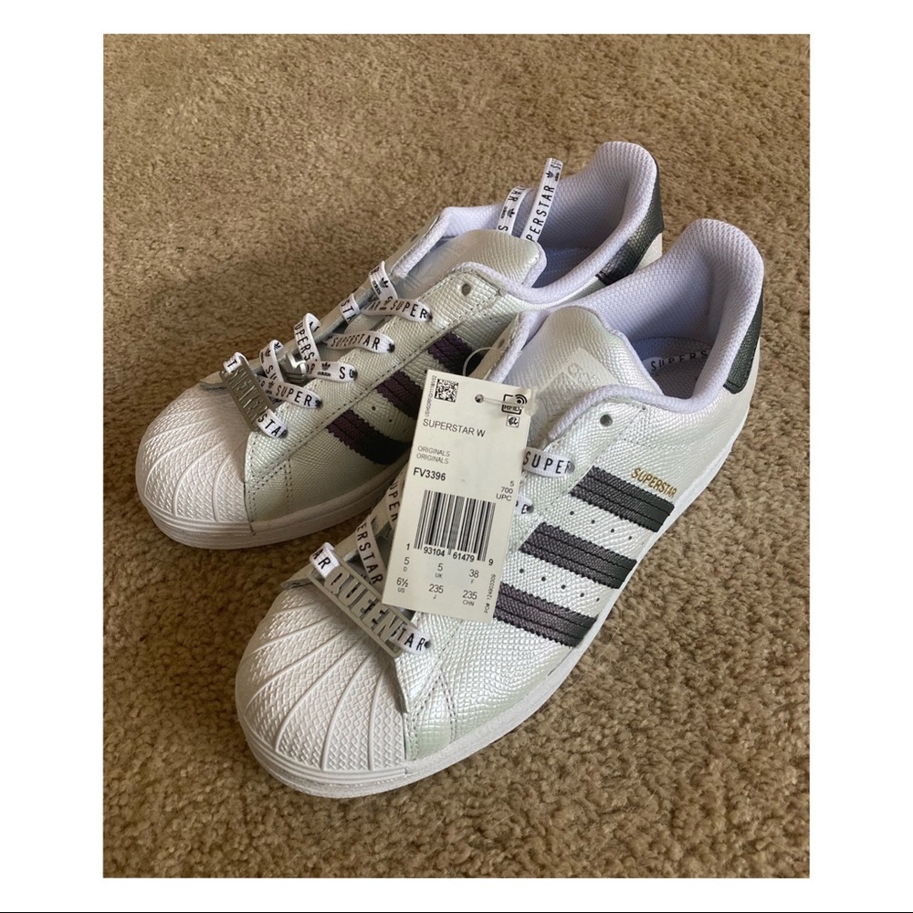 Adidas Superstar 'Jewels' Shoes (FV3396) (NWT) (purple/white/metallic)